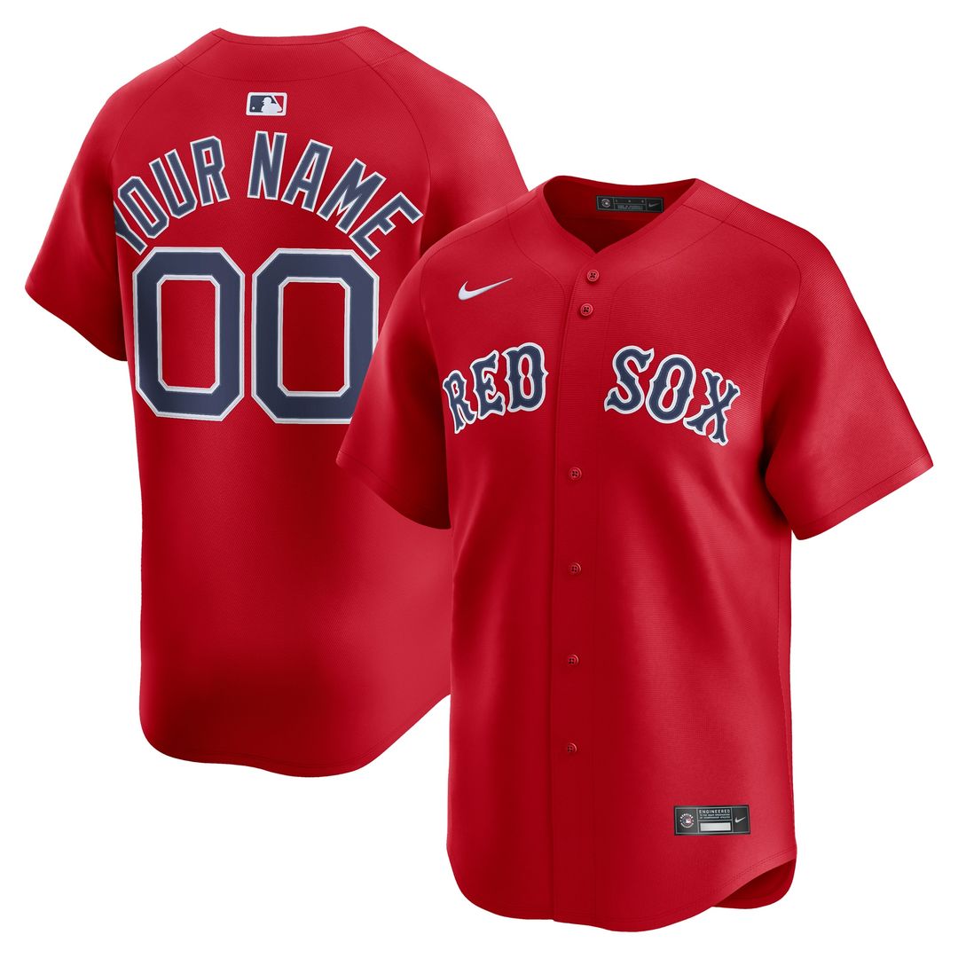 Boston Red Sox Nike Home Limited Custom Jersey - White