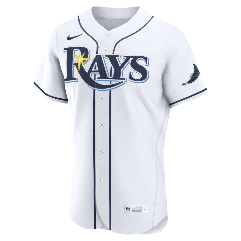 Tampa Bay Rays Nike Home Authentic Custom Jersey - White