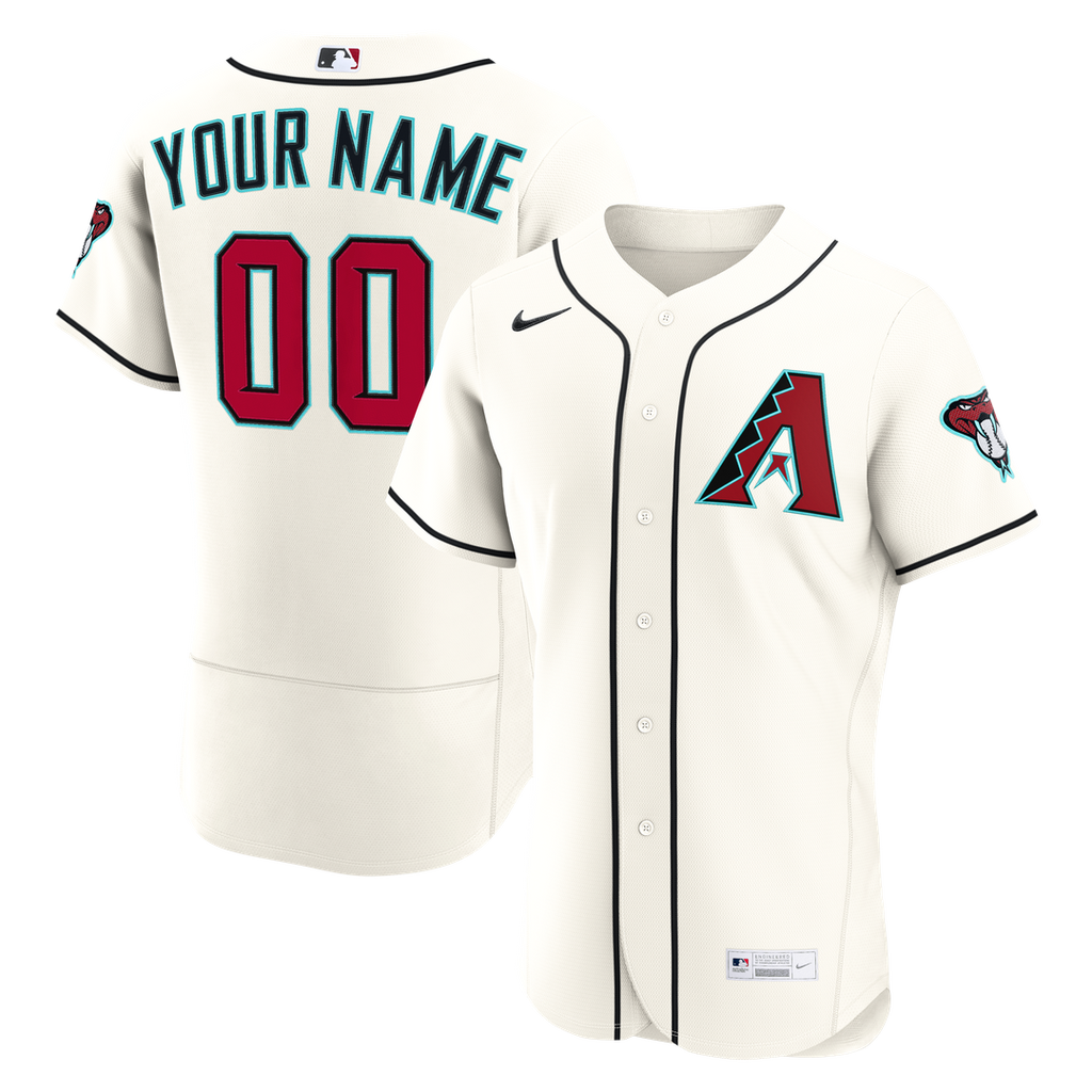 Arizona Diamondbacks Nike Home Authentic Custom Jersey - Cream